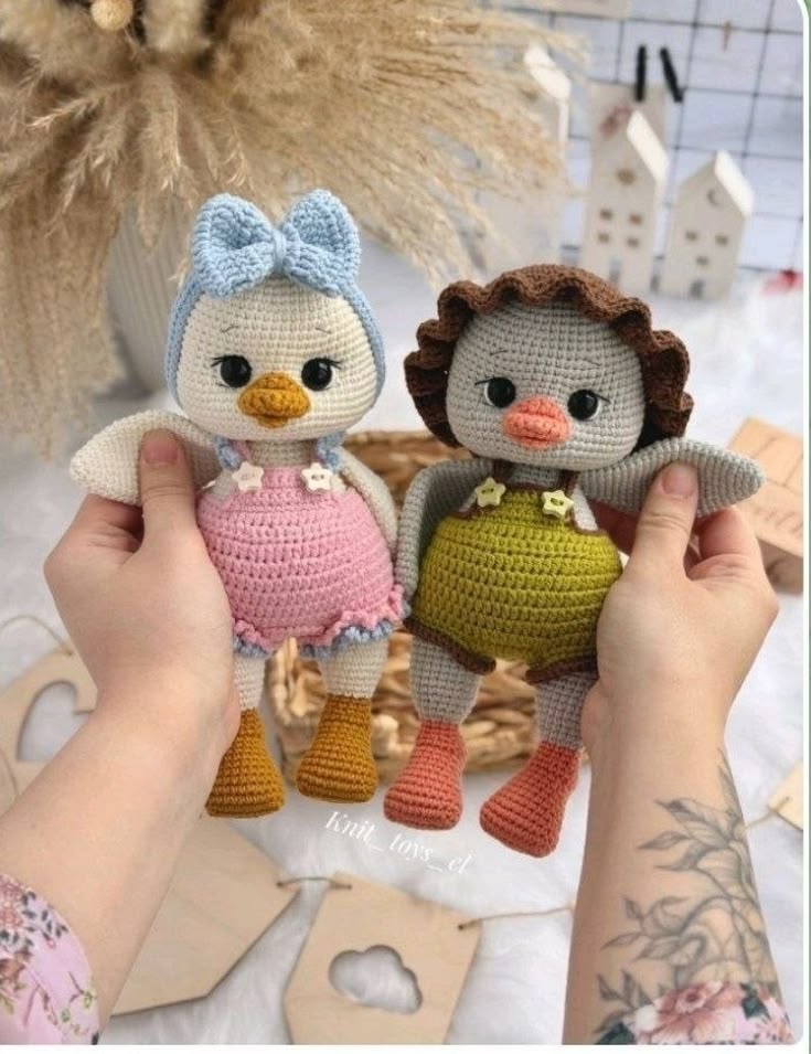 Patinhos crochet