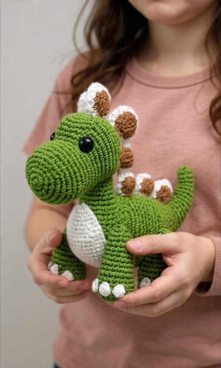 Dinossauro crochet